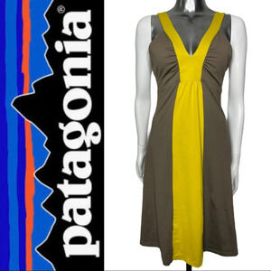 🛍️ 3/$40 Patagonia Color  Block Dress Patagonia knit Dress Size Medium